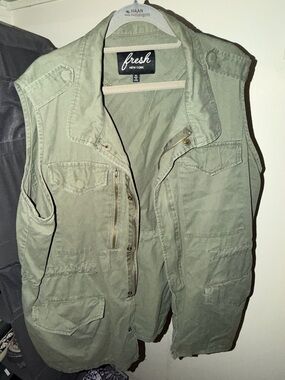 fresh Olive Green Utility Vest